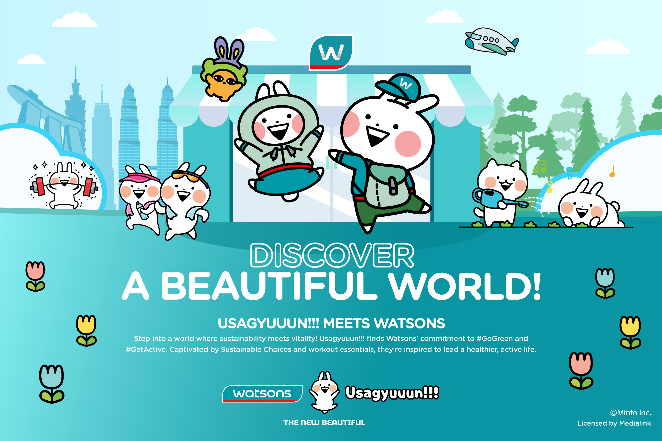 Watsons จับมือ Usagyuuun สร้างปรากฏการณ์ความน่ารักครั้งใหม่แห่งวงการบิวตี้